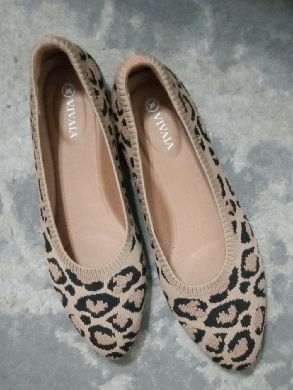 Vivaia Animal Print Flat